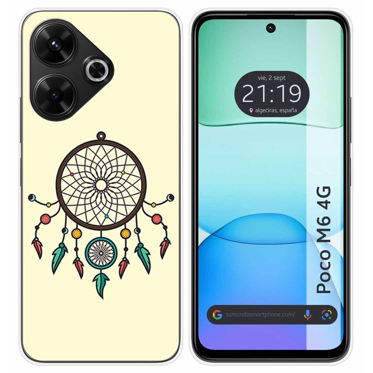 Funda Silicona para Xiaomi Poco M6 4G diseño Atrapasueños Dibujos