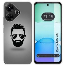 Funda Silicona para Xiaomi Poco M6 4G diseño Barba Dibujos