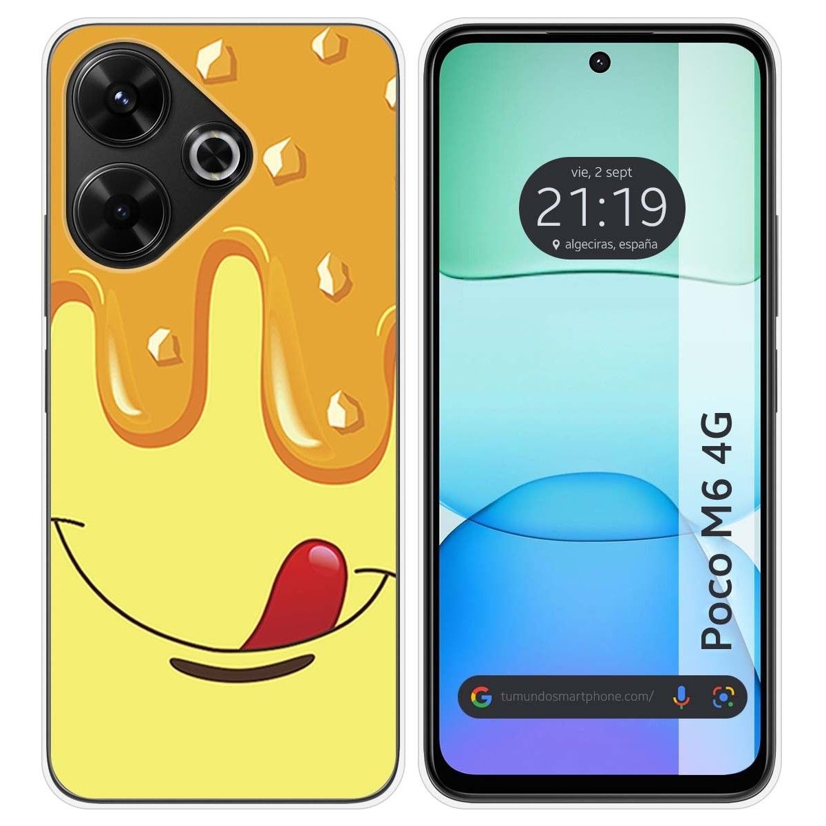 Funda Silicona para Xiaomi Poco M6 4G diseño Helado Vainilla Dibujos