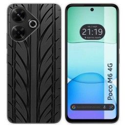 Funda Silicona para Xiaomi Poco M6 4G diseño Neumatico Dibujos