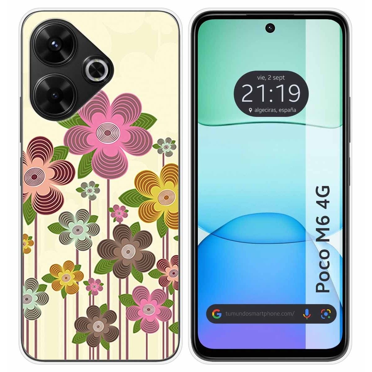 Funda Silicona para Xiaomi Poco M6 4G diseño Primavera En Flor Dibujos