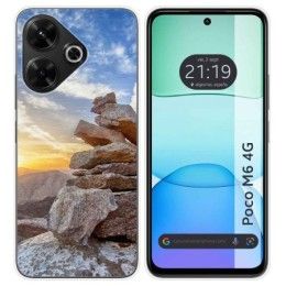 Funda Silicona para Xiaomi Poco M6 4G diseño Sunset Dibujos