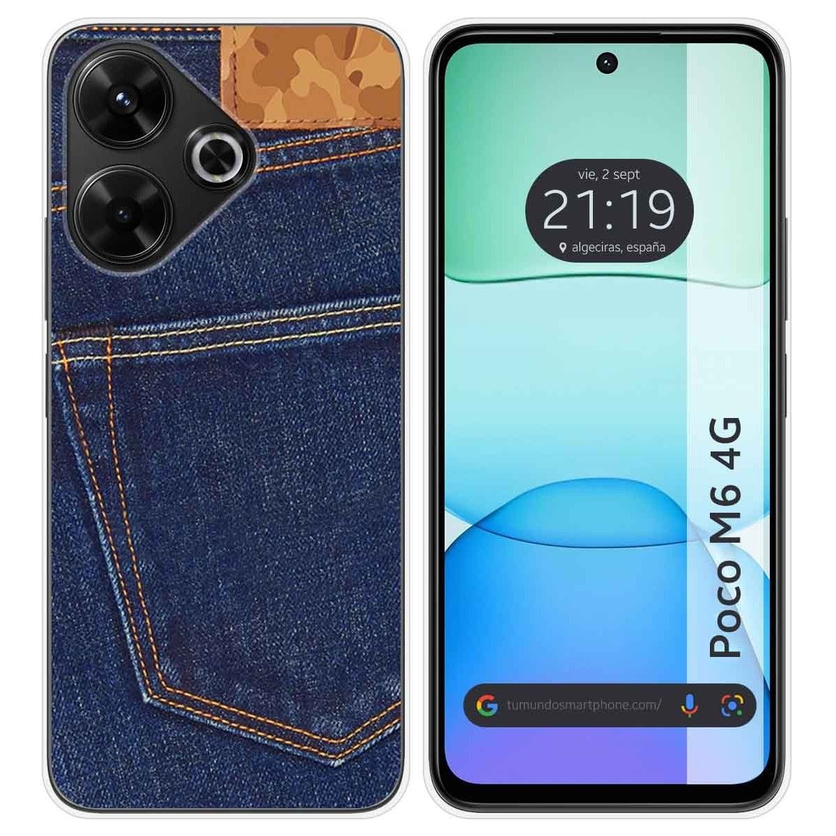 Funda Silicona para Xiaomi Poco M6 4G diseño Vaquero Dibujos