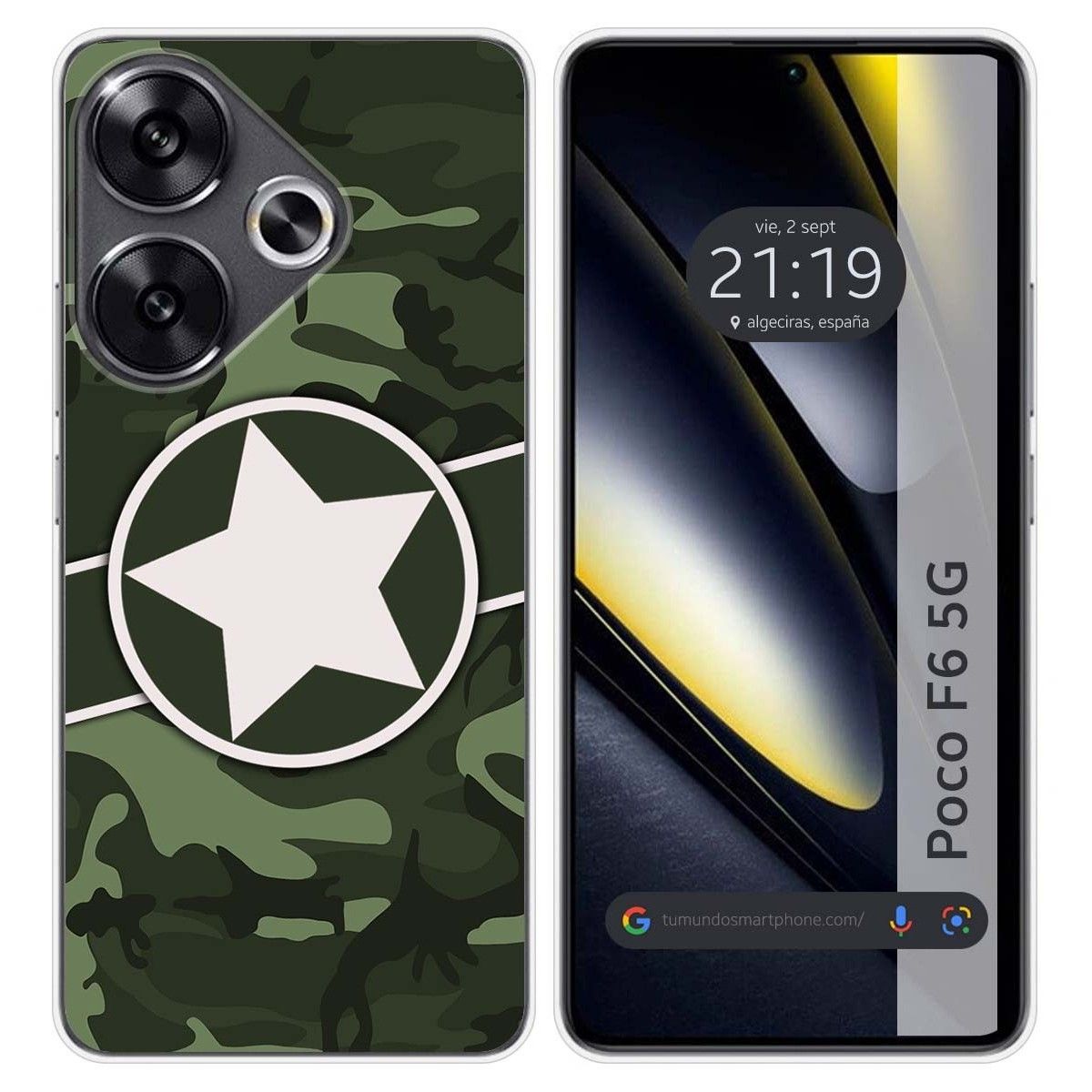 Funda Silicona para Xiaomi Poco F6 5G diseño Camuflaje 01 Dibujos