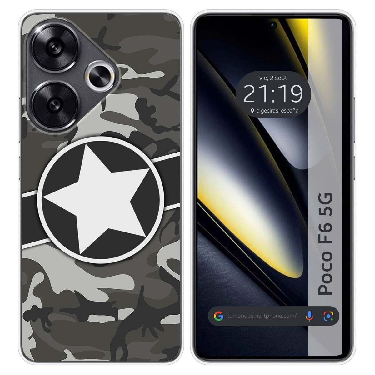 Funda Silicona para Xiaomi Poco F6 5G diseño Camuflaje 02 Dibujos