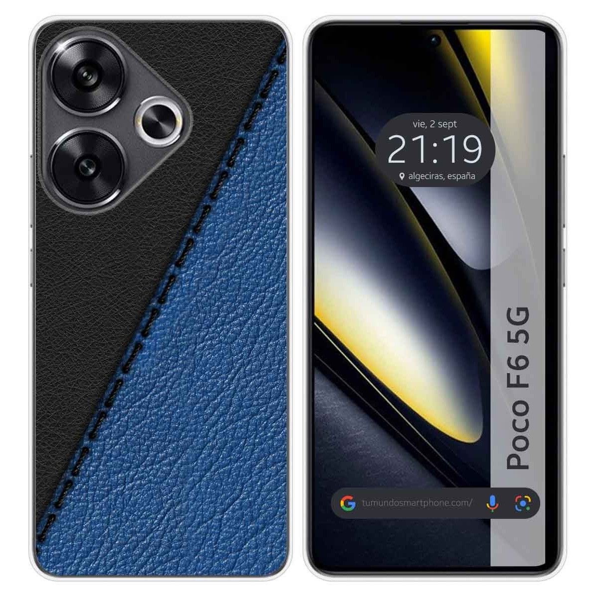 Funda Silicona para Xiaomi Poco F6 5G diseño Cuero 02 Dibujos