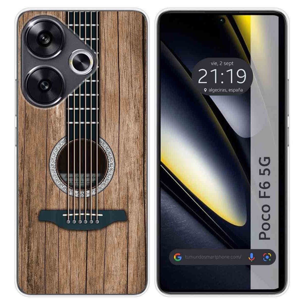 Funda Silicona para Xiaomi Poco F6 5G diseño Madera 11 Dibujos