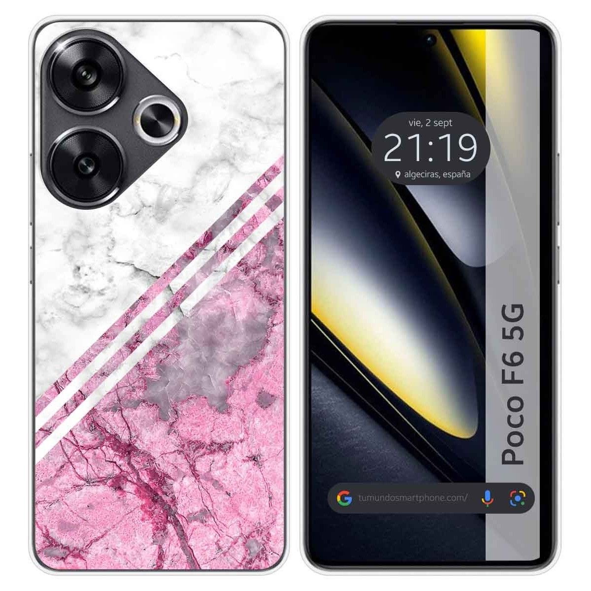 Funda Silicona para Xiaomi Poco F6 5G diseño Mármol 03 Dibujos