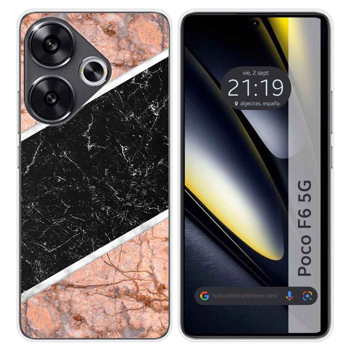 Funda Silicona para Xiaomi Poco F6 5G diseño Mármol 07 Dibujos