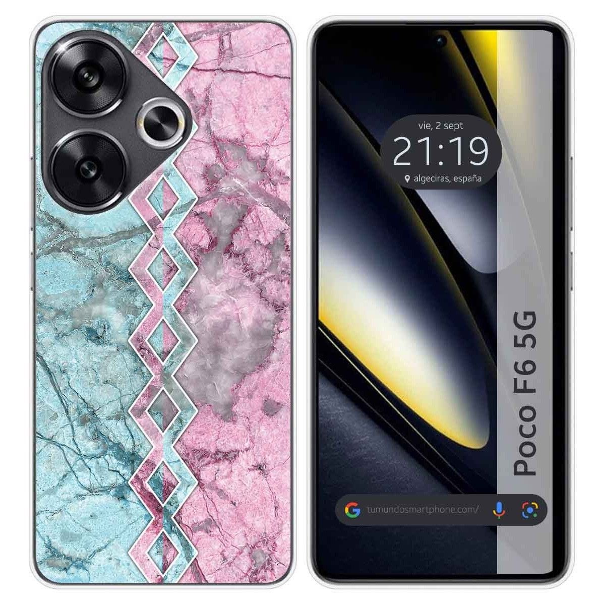 Funda Silicona para Xiaomi Poco F6 5G diseño Mármol 08 Dibujos