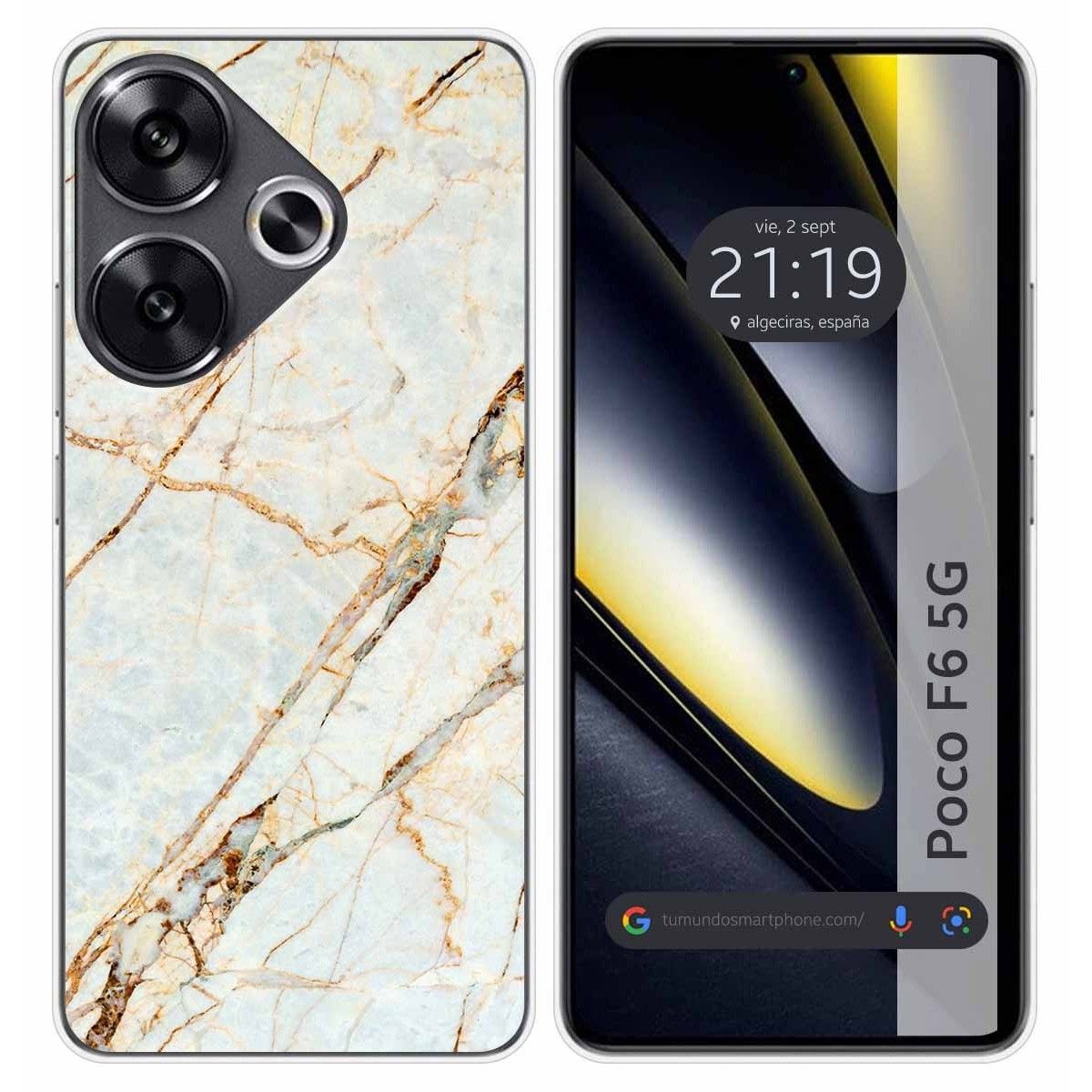 Funda Silicona para Xiaomi Poco F6 5G diseño Mármol 13 Dibujos