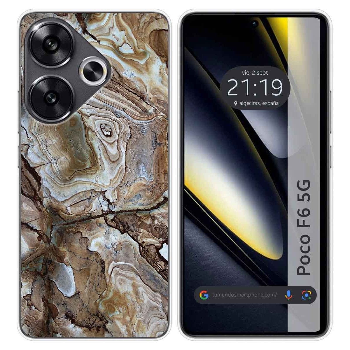 Funda Silicona para Xiaomi Poco F6 5G diseño Mármol 14 Dibujos