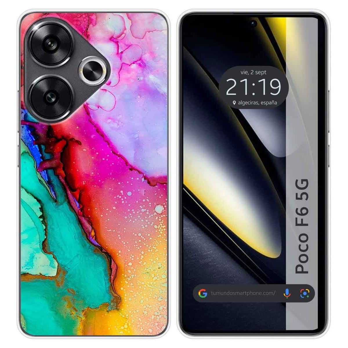 Funda Silicona para Xiaomi Poco F6 5G diseño Mármol 15 Dibujos