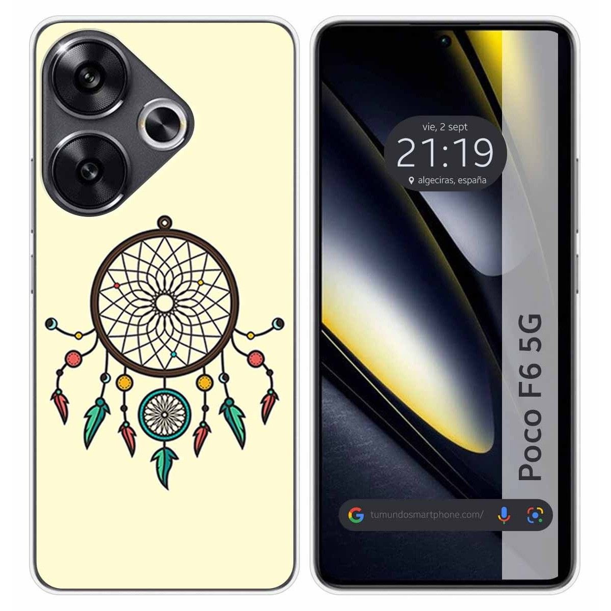 Funda Silicona para Xiaomi Poco F6 5G diseño Atrapasueños Dibujos