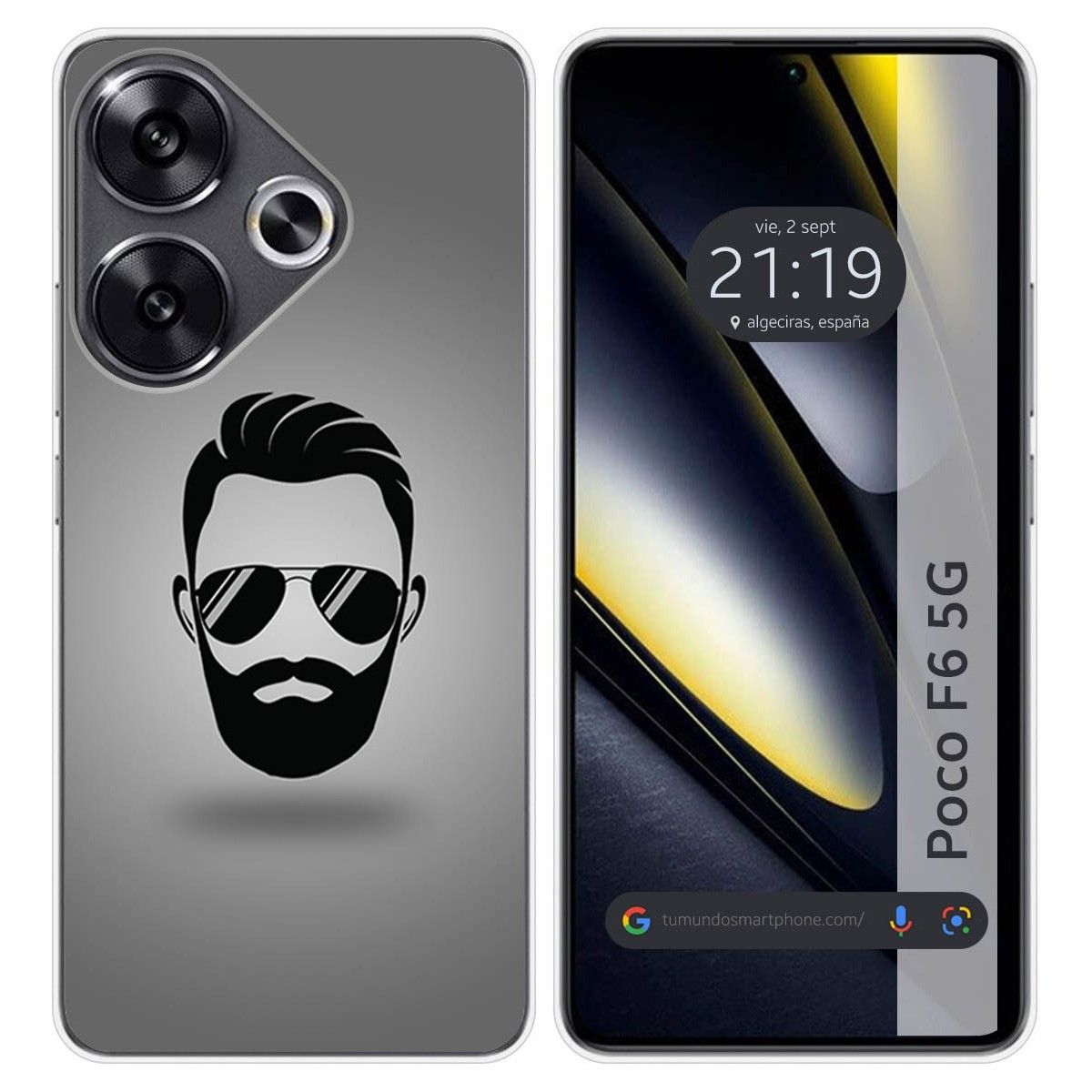 Funda Silicona para Xiaomi Poco F6 5G diseño Barba Dibujos