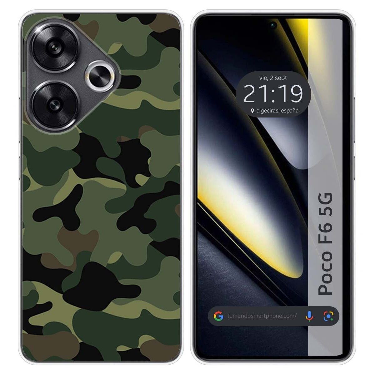 Funda Silicona para Xiaomi Poco F6 5G diseño Camuflaje Dibujos