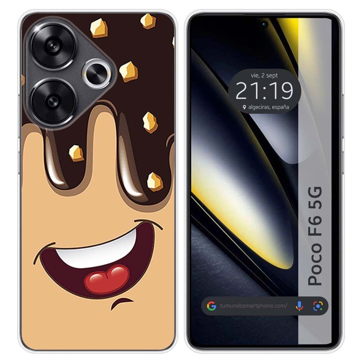 Funda Silicona para Xiaomi Poco F6 5G diseño Helado Chocolate Dibujos