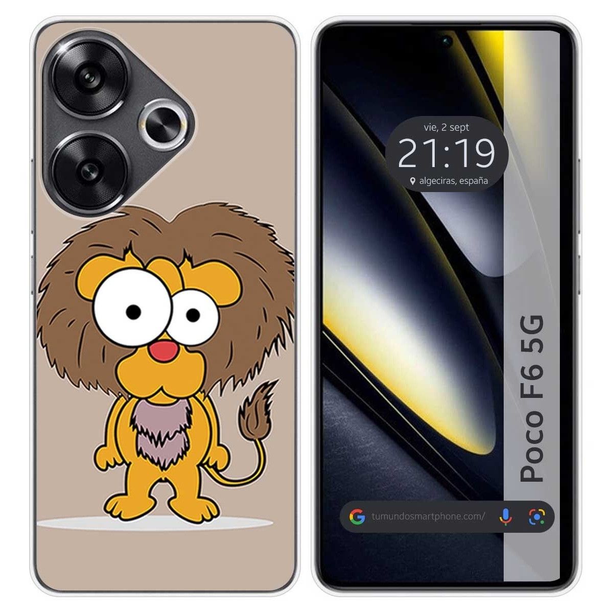 Funda Silicona para Xiaomi Poco F6 5G diseño Leon Dibujos