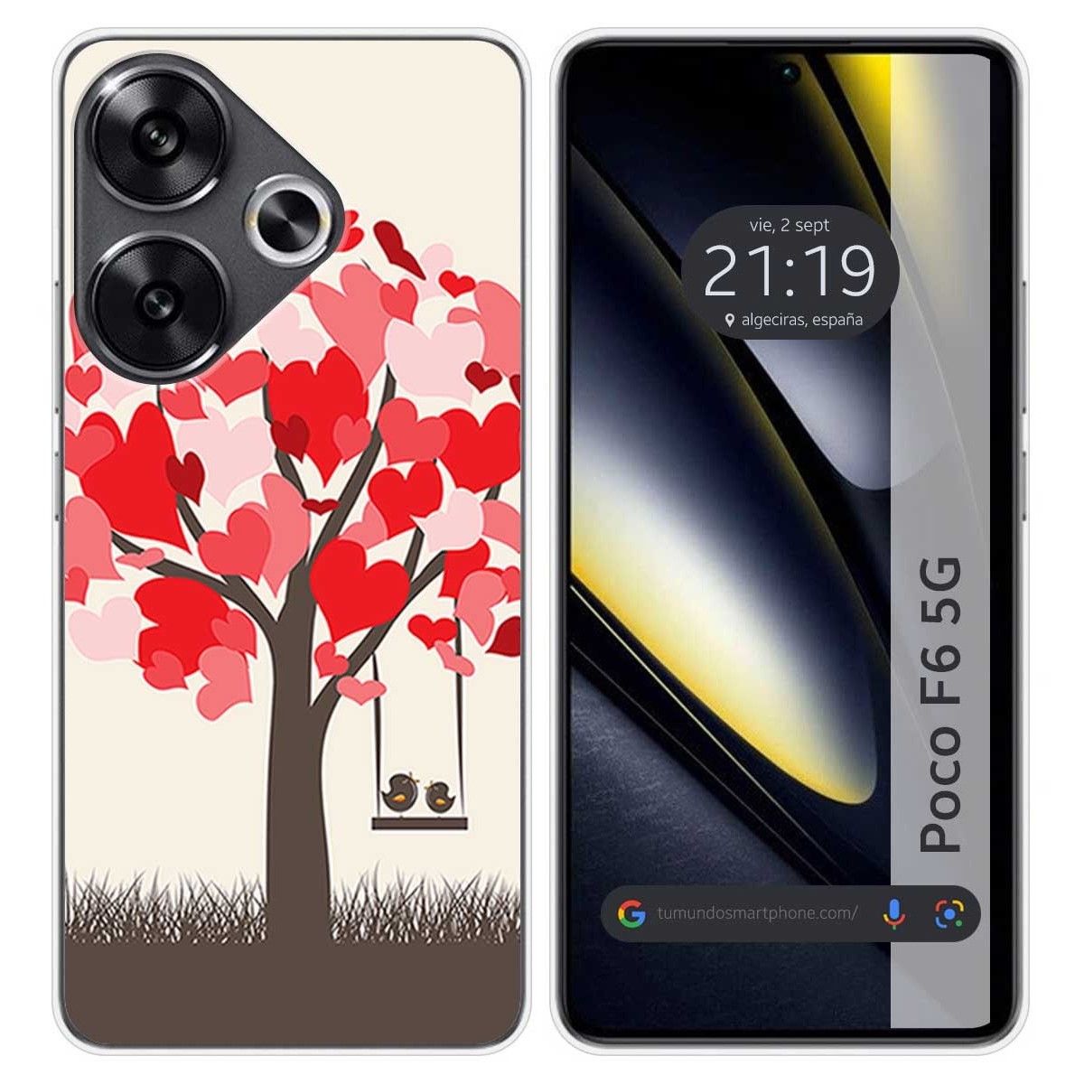 Funda Silicona para Xiaomi Poco F6 5G diseño Pajaritos Dibujos