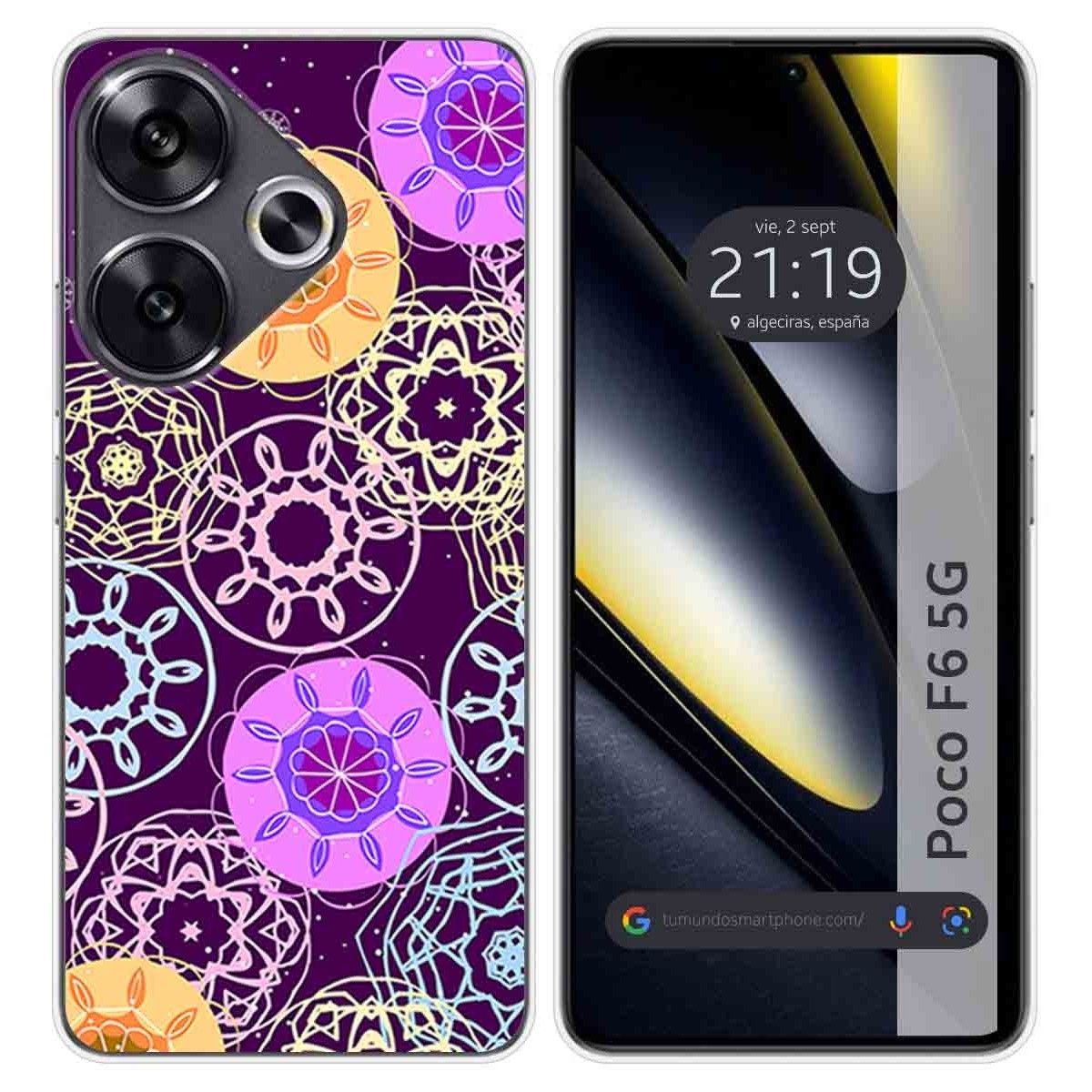 Funda Silicona para Xiaomi Poco F6 5G diseño Radial Dibujos