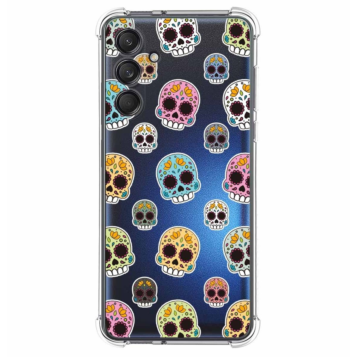 Funda Silicona Antigolpes para Samsung Galaxy M55 5G diseño Catrina Dibujos