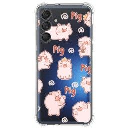 Funda Silicona Antigolpes para Samsung Galaxy M55 5G diseño Cerdos Dibujos