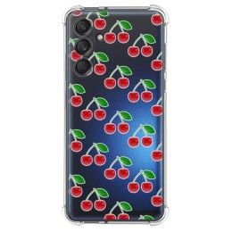 Funda Silicona Antigolpes para Samsung Galaxy M55 5G diseño Cerezas Dibujos