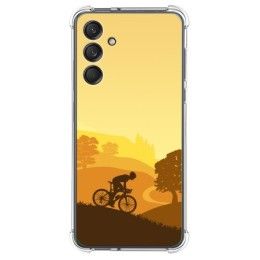 Funda Silicona Antigolpes para Samsung Galaxy M55 5G diseño Ciclista Dibujos