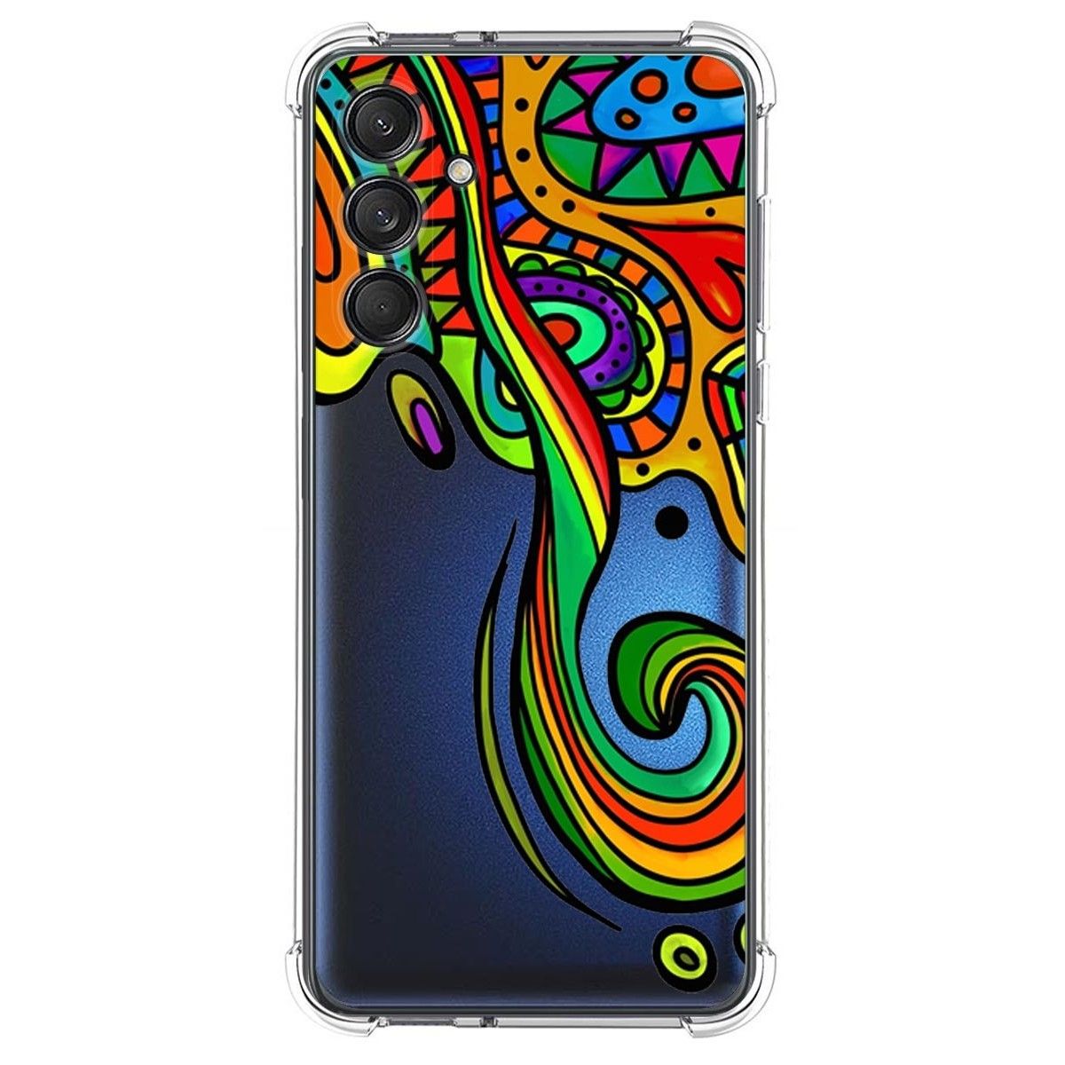 Funda Silicona Antigolpes para Samsung Galaxy M55 5G diseño Colores Dibujos