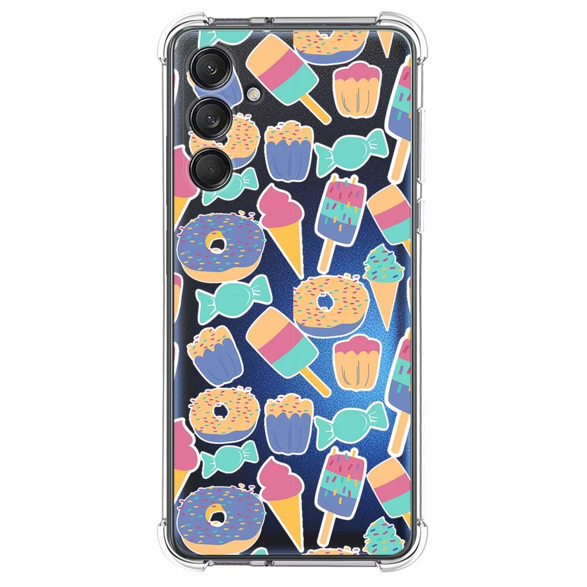 Funda Silicona Antigolpes para Samsung Galaxy M55 5G diseño Dulces 02 Dibujos