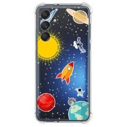 Funda Silicona Antigolpes para Samsung Galaxy M55 5G diseño Espacio Dibujos