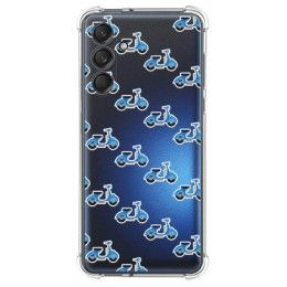 Funda Silicona Antigolpes para Samsung Galaxy M55 5G diseño Scooter Dibujos