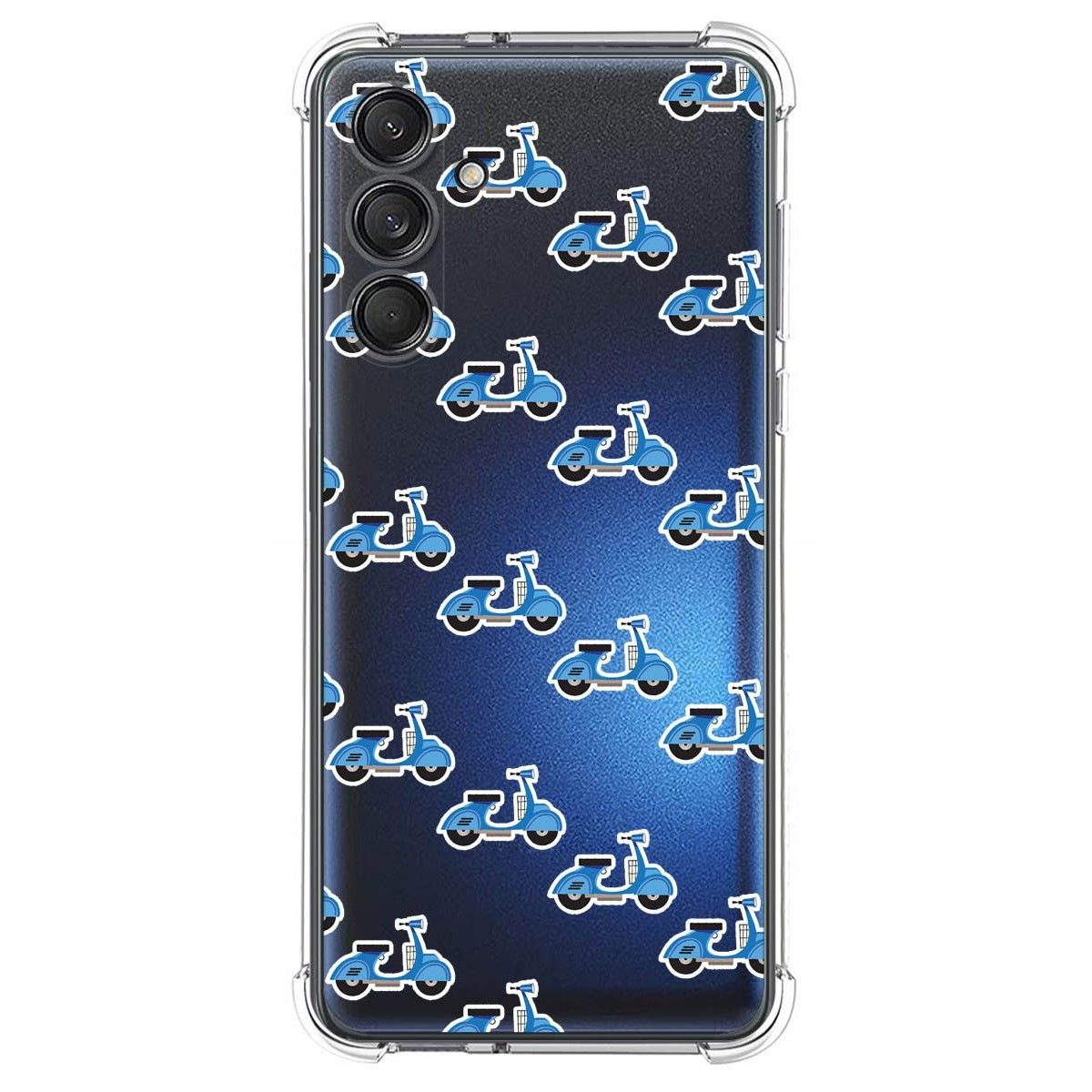 Funda Silicona Antigolpes para Samsung Galaxy M55 5G diseño Scooter Dibujos