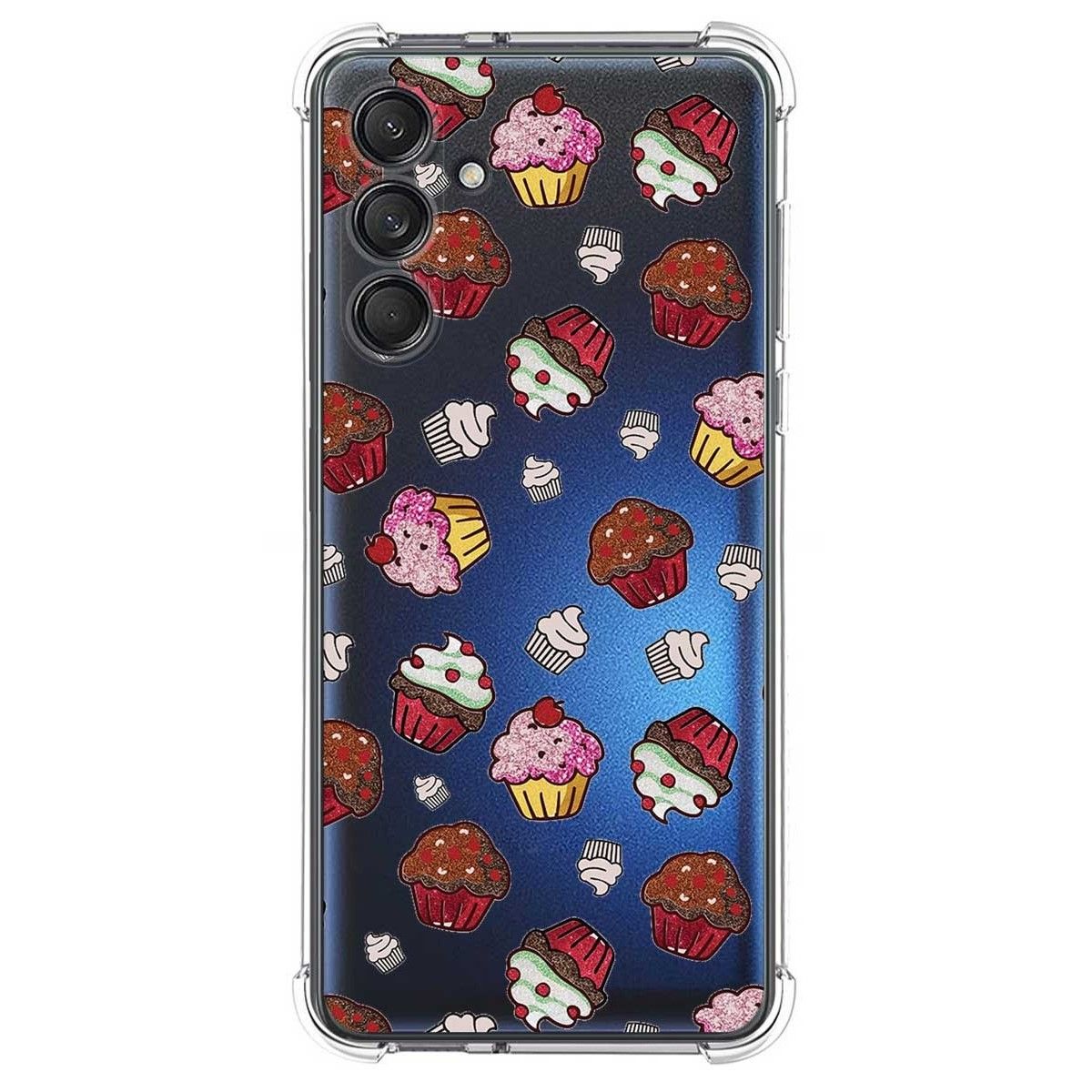 Funda Silicona Antigolpes para Samsung Galaxy M55 5G diseño Muffins Dibujos