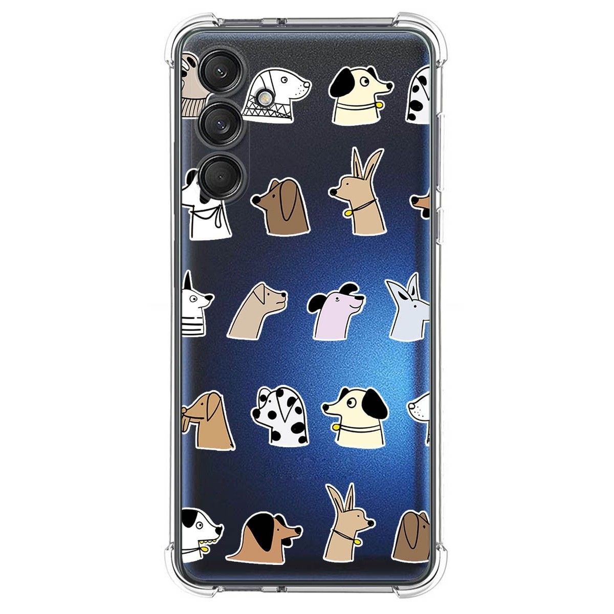 Funda Silicona Antigolpes para Samsung Galaxy M55 5G diseño Perros Dibujos