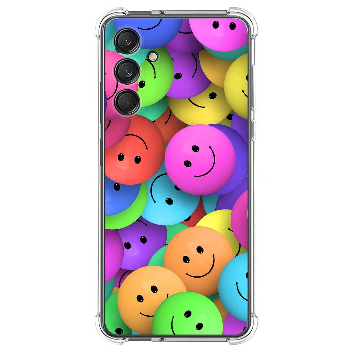 Funda Silicona Antigolpes para Samsung Galaxy M55 5G diseño Smile Dibujos