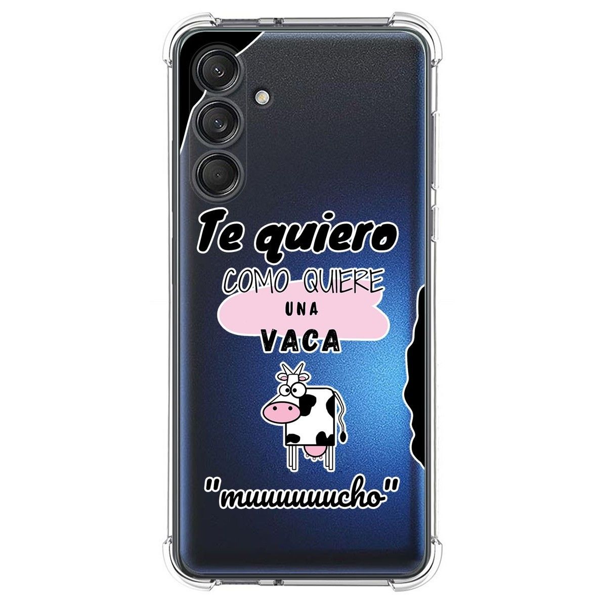 Funda Silicona Antigolpes para Samsung Galaxy M55 5G diseño Vaca Dibujos