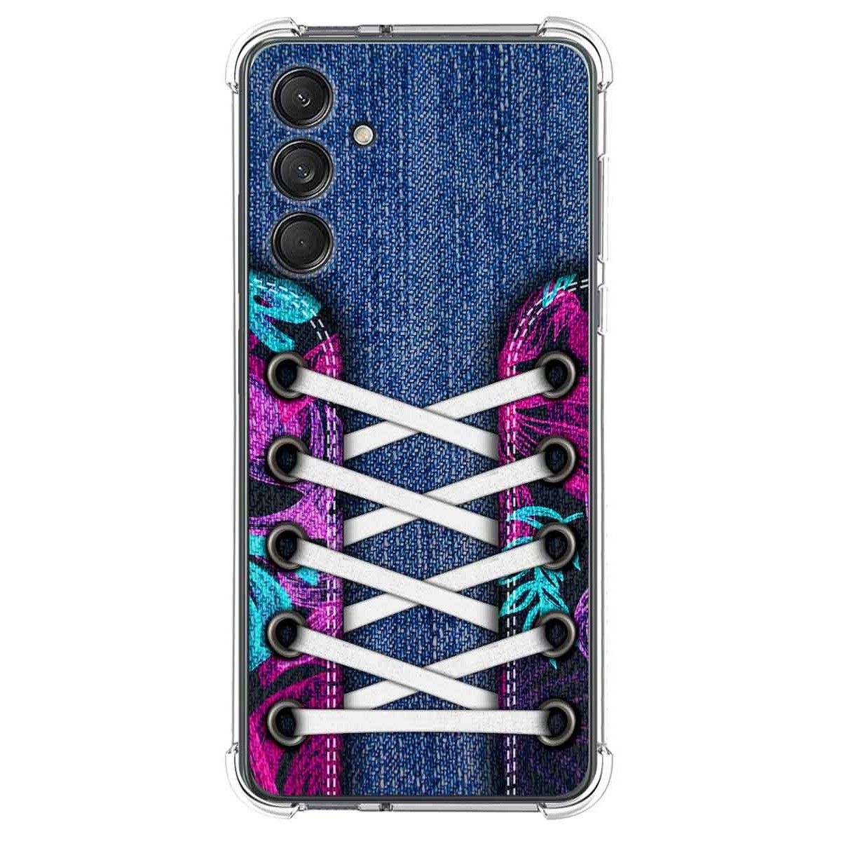 Funda Silicona Antigolpes para Samsung Galaxy M55 5G diseño Zapatillas 06 Dibujos