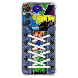 Funda Silicona Antigolpes para Samsung Galaxy M55 5G diseño Zapatillas 14 Dibujos