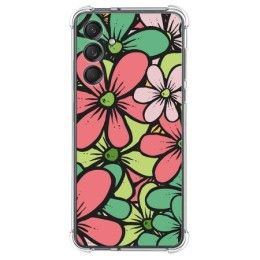 Funda Silicona Antigolpes para Samsung Galaxy M55 5G diseño Flores 02 Dibujos