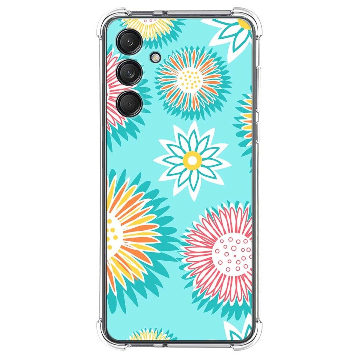 Funda Silicona Antigolpes para Samsung Galaxy M55 5G diseño Flores 05 Dibujos