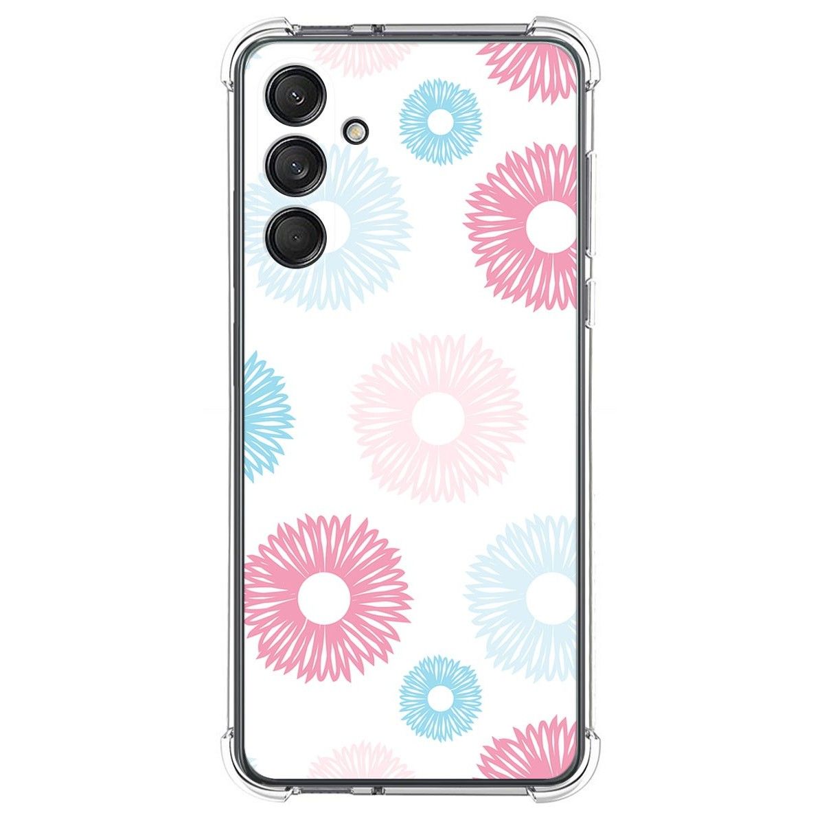 Funda Silicona Antigolpes para Samsung Galaxy M55 5G diseño Flores 06 Dibujos