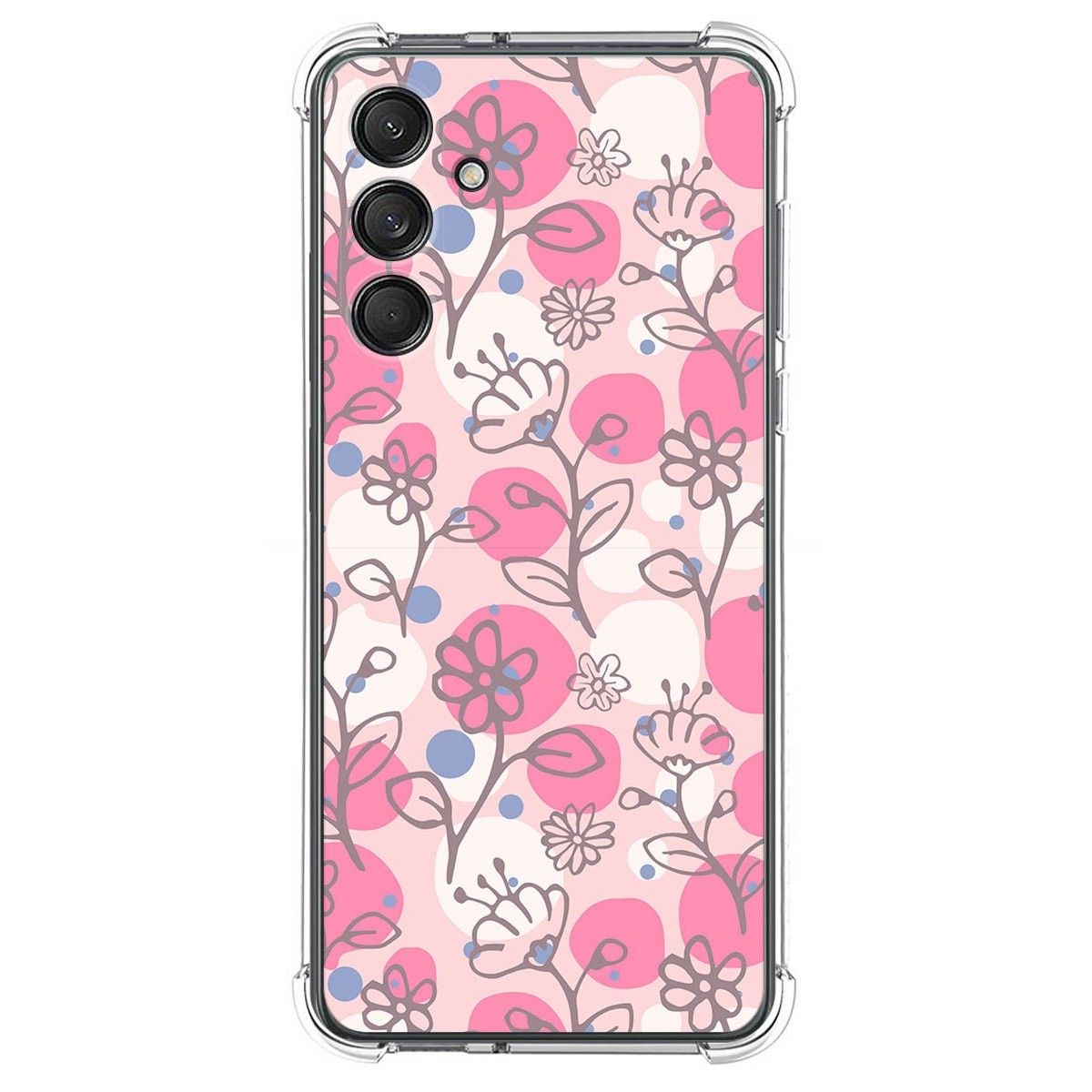 Funda Silicona Antigolpes para Samsung Galaxy M55 5G diseño Flores 07 Dibujos