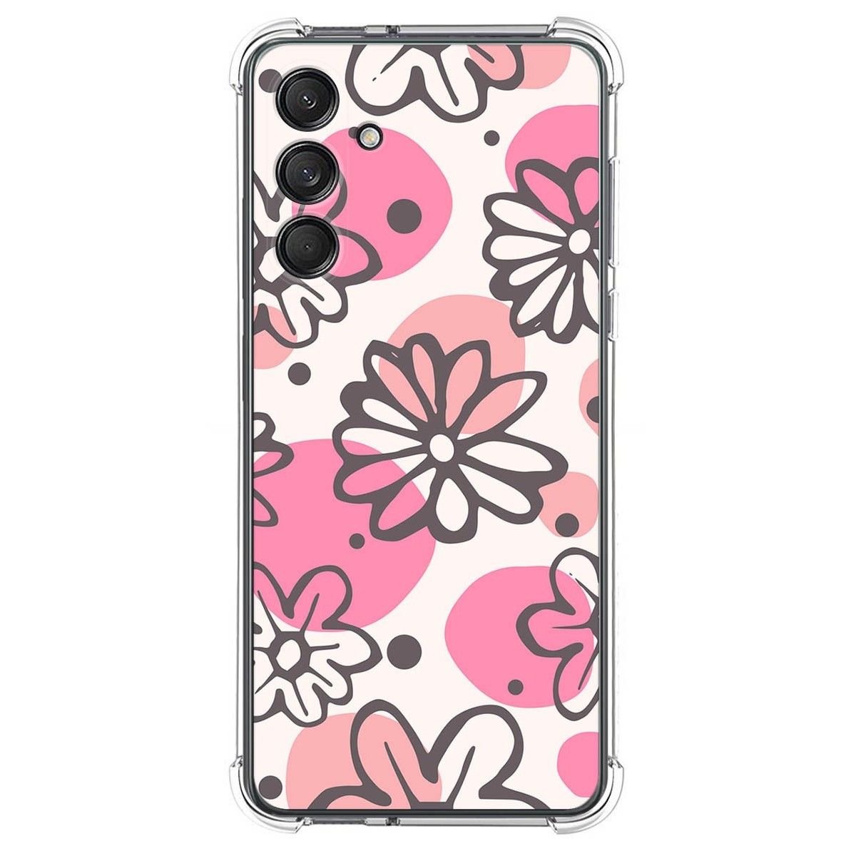 Funda Silicona Antigolpes para Samsung Galaxy M55 5G diseño Flores 09 Dibujos