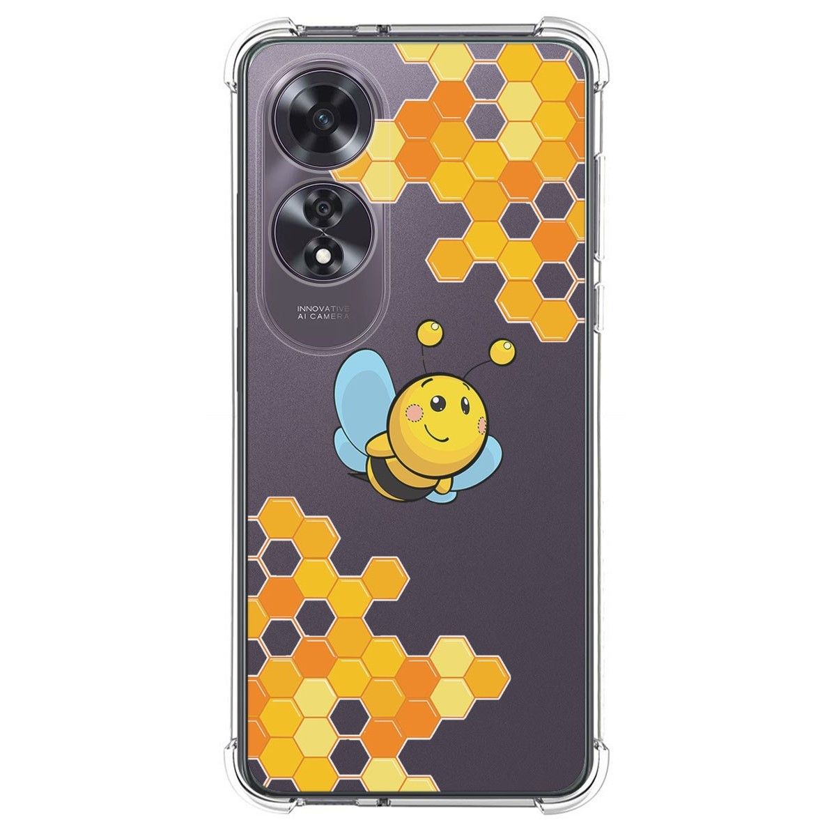 Funda Silicona Antigolpes para Oppo A60 4G diseño Abeja Dibujos