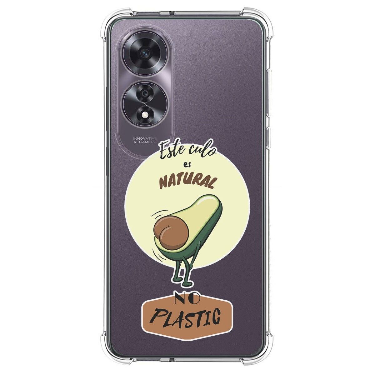 Funda Silicona Antigolpes para Oppo A60 4G diseño Culo Natural Dibujos