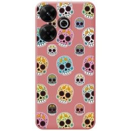 Funda Silicona Líquida Rosa para Xiaomi Redmi 13 4G diseño Catrina Dibujos