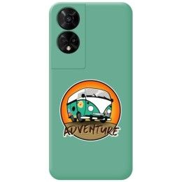 Funda Silicona Líquida Verde para TCL 50 5G diseño Adventure Dibujos