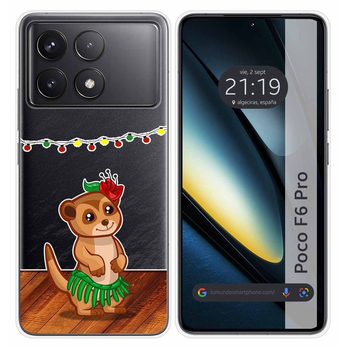 Funda Silicona Transparente para Xiaomi Poco F6 Pro 5G diseño Suricata Dibujos