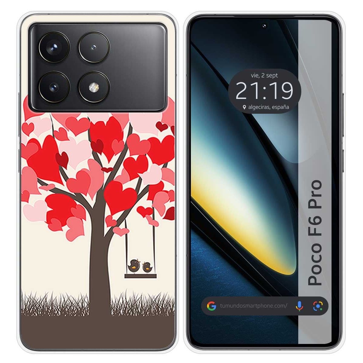 Funda Silicona para Xiaomi Poco F6 Pro 5G diseño Pajaritos Dibujos